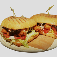 Чиабатта сэндвич с хрустящим цыплёнком