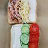 Фото к позиции меню Сэндвич с курицей и сыром
