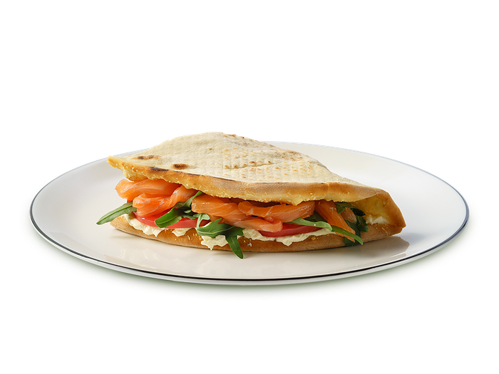 Стейк-сэндвич с лососем