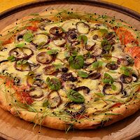 Пицца с грибами (30 см) (веган, без глютена, без сахара / vegan, gluten-free, sugar-free)