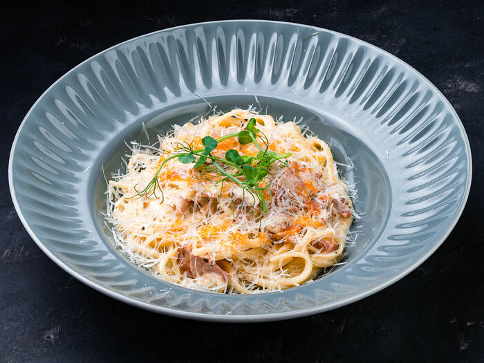 Паста Карбонара со спагетти