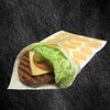 Фото к позиции меню Сандвич в лаваше с мясной котлетой острый