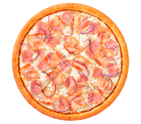Пицца Бекон и лук 30см традиционная