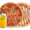 Фото к позиции меню Пицца Барбекю, пицца Hola Мексика и лимонад - сет для дома