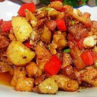 Жареная курица слабо острая