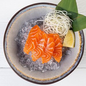 Salmon sashimi