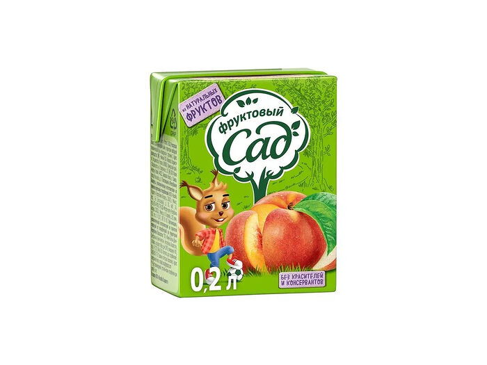 Сок Фруктовый сад яблоко-нектарин-персик