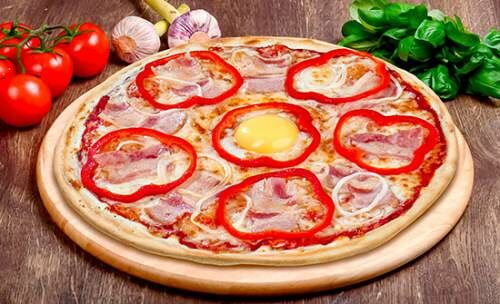 Пицца Карбонара 30 см (тонкое тесто)