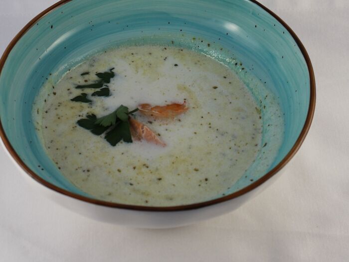 Суп сливочный из морепродуктов