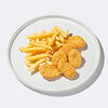 Фото к позиции меню Наггетсы куриные с картофелем фри (6 шт.)