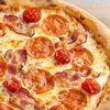 Фото к позиции меню Пицца Бекон, пепперони и томаты