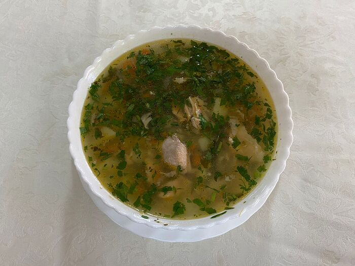 Суп рыбный из семги