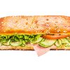 Фото к позиции меню Сэндвич на сдобной булочке с ветчиной