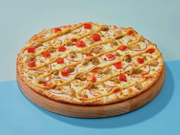 Пицца Чикен Чиз на тонком тесте 30 см