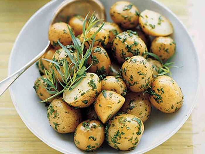 Мини картофель, запеченный в духовке