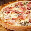 Фото к позиции меню Пицца с пармским окороком и грушей
