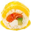 Фото к позиции меню #250 ролл в рисовой бумаге с лососем и апельсином