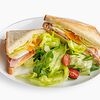 Фото к позиции меню Клаб-сэндвич с лососем