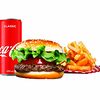 Фото к позиции меню Комбо №1 с гамбургером