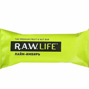 R. a. w Life Лайм-Имбирь, Батончик орехово-фруктовый