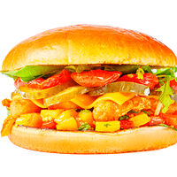 Чикенбургер с овощной сальсой (king size)