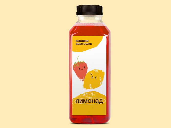 Напиток лимонад Клубника-базилик-мед