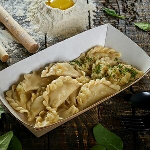 Вареники с капустой и грибами