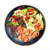 Фото к позиции меню Салат с копченым лососем и авокадо