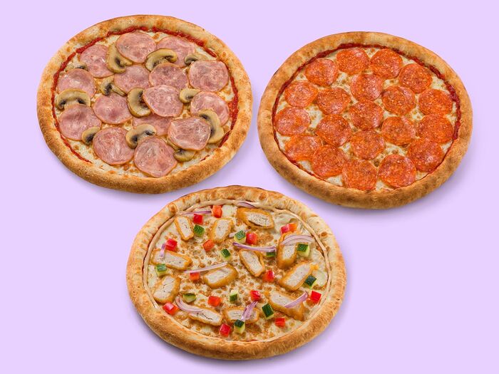 Три средние пиццы