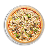 Фото к позиции меню Пицца с Цыпленком и грибным жюльеном