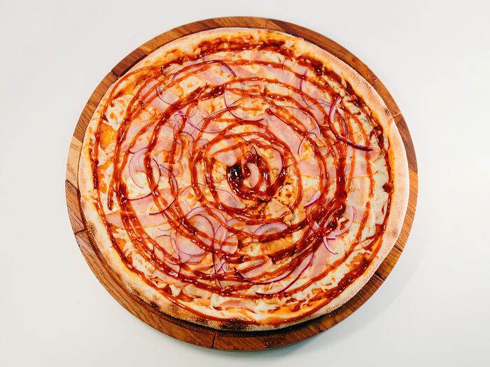 Пицца Барбекю тонкое тесто
