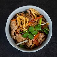 Wok лапша удон с мясом на выбор