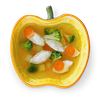 Фото к позиции меню Суп с куриными кнелями и овощами