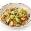 Фото к позиции меню Картофельный салат с колбасками