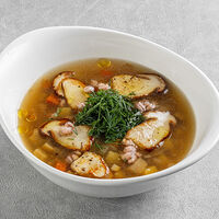 Домашний суп с белыми грибами