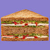 Фото к позиции меню Сэндвич с курицей и песто двойной