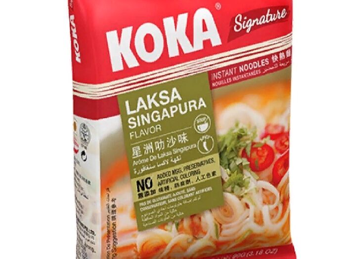 Фирменная лапша Силк Koka быстрого приготовления со вкусом сингапурской лаксы