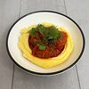 Фото к позиции меню Фрикадельки в томатном соусе с картофельным пюре