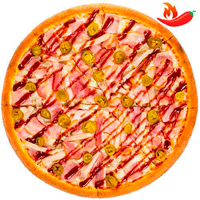 Пицца Барбекю с халапеньо 40 см тонкое