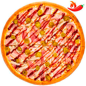 Пицца Барбекю с халапеньо 40см традиционная