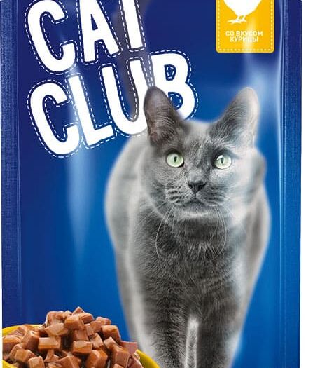 Корм для кошек с курицей в соусе Cat Club 85г