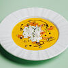 Фото к позиции меню Суп из тыквы с креветкой и козьим сыром
