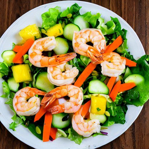 Shrimp pineapple salad