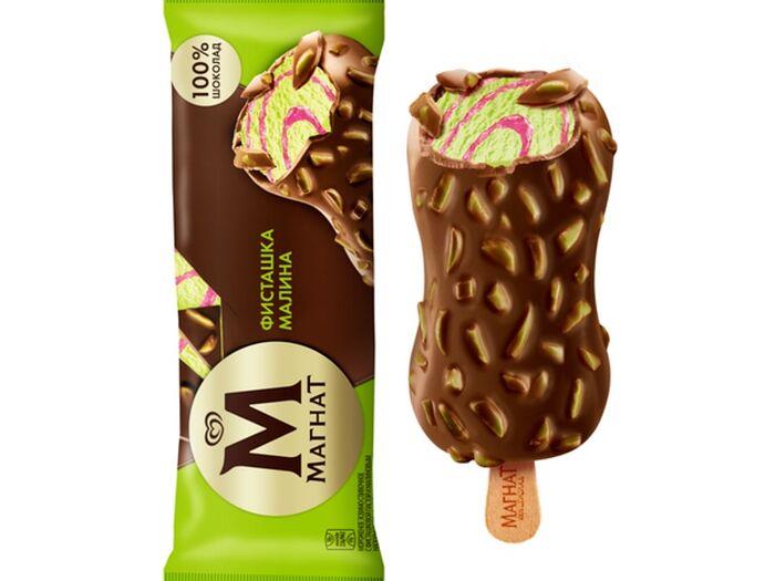 Магнат мороженое эскимо в шоколаде Фисташка-малина