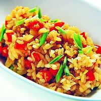 Паназиатский рис с овощами