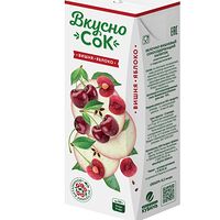 Сок Вкусно Яблоко-вишня