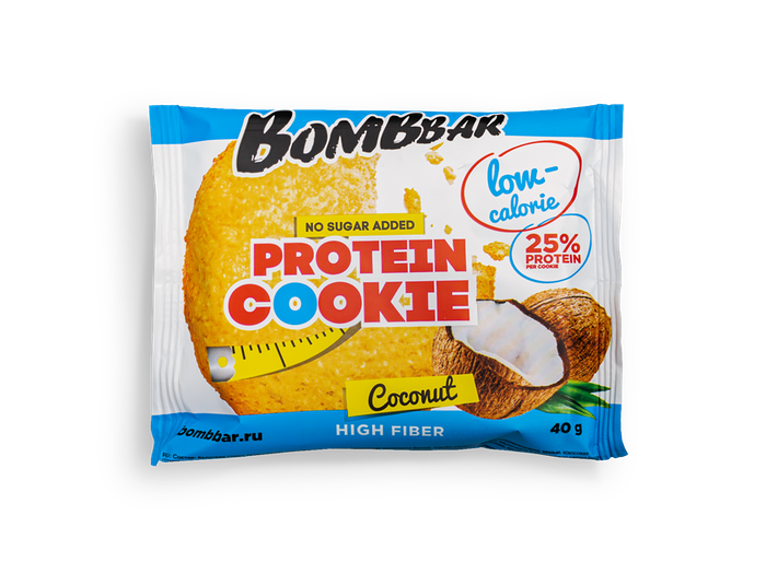 Печенье протеиновое Bombbar Кокос