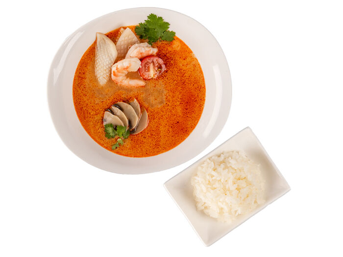 Суп тайский с морепродуктами