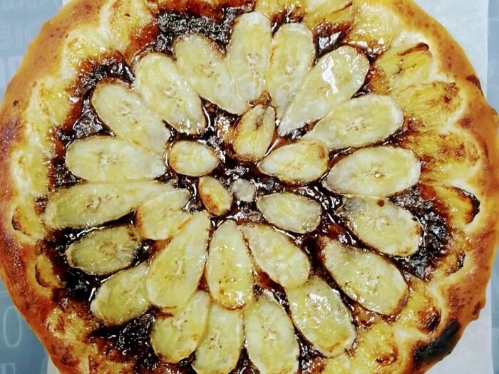 Пирог с бананом в шоколаде