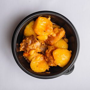 Картофель тушеный с мясом